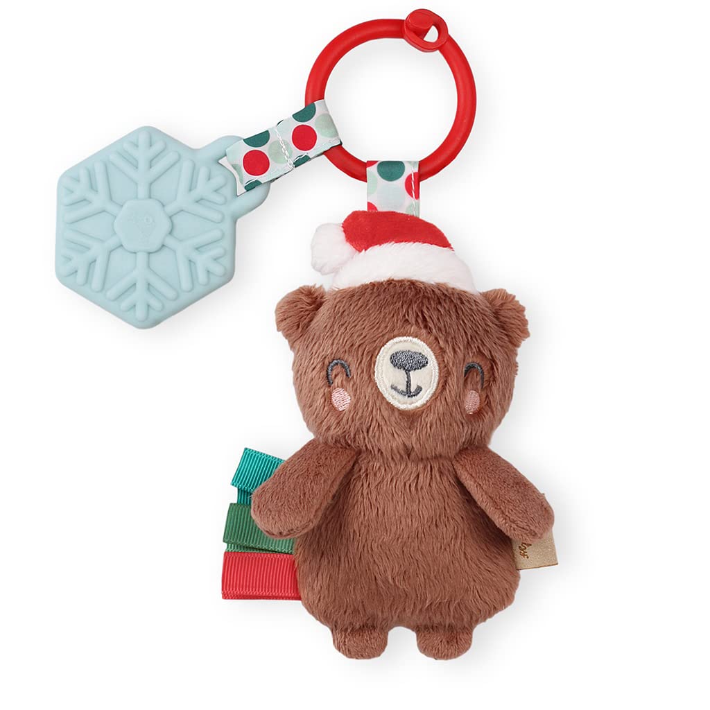 Baby Teether with Crinkle Sound & Ribbons, Great Gift For Newborn