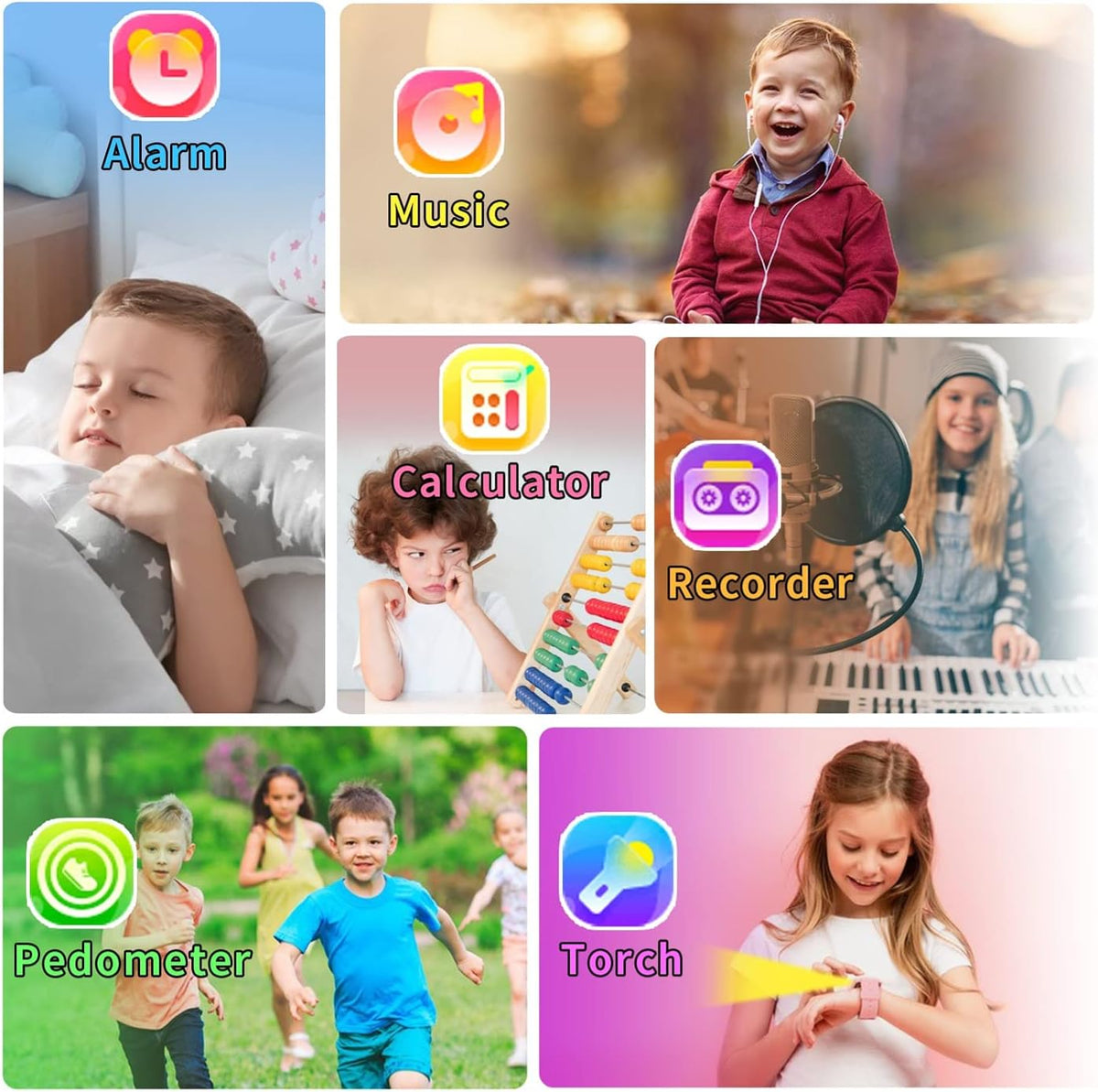 Kids Smart Adventure Watch with HD Camera Video Recorder Music Player and 39 Games
