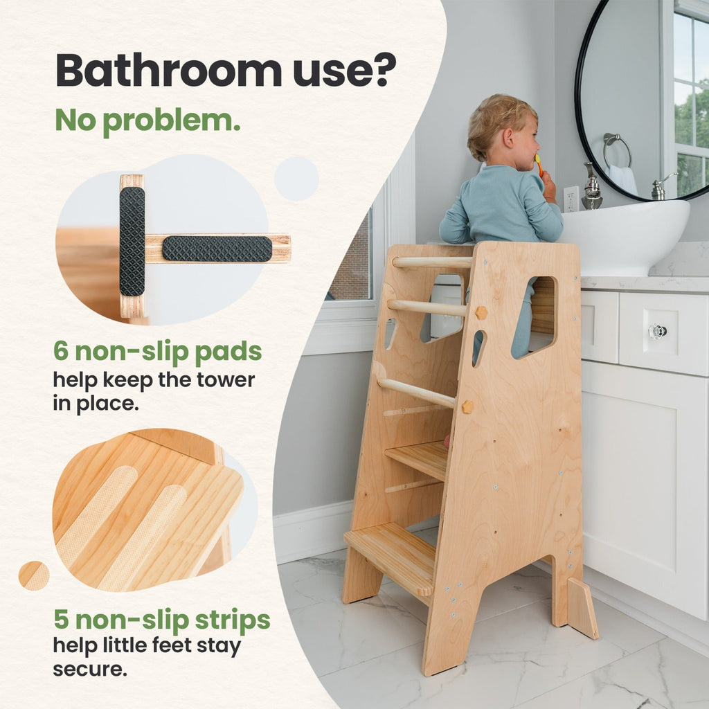 Montessori Toddler Tower - Adjustable Kitchen Stool Helper