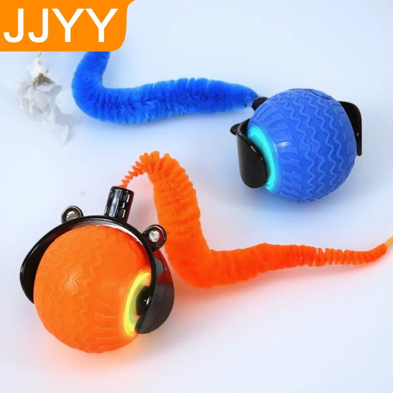 Automatic Rotating Smart LED Interactive Cat Teasing Ball Obstacle Avoidance Playful Pets Toy