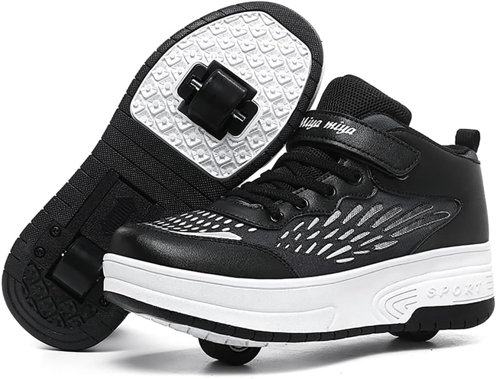 Ylllu Kids LED Roller Skate Shoes with Single Wheel Light up Roller Shoes Gift for Girls Boys Children